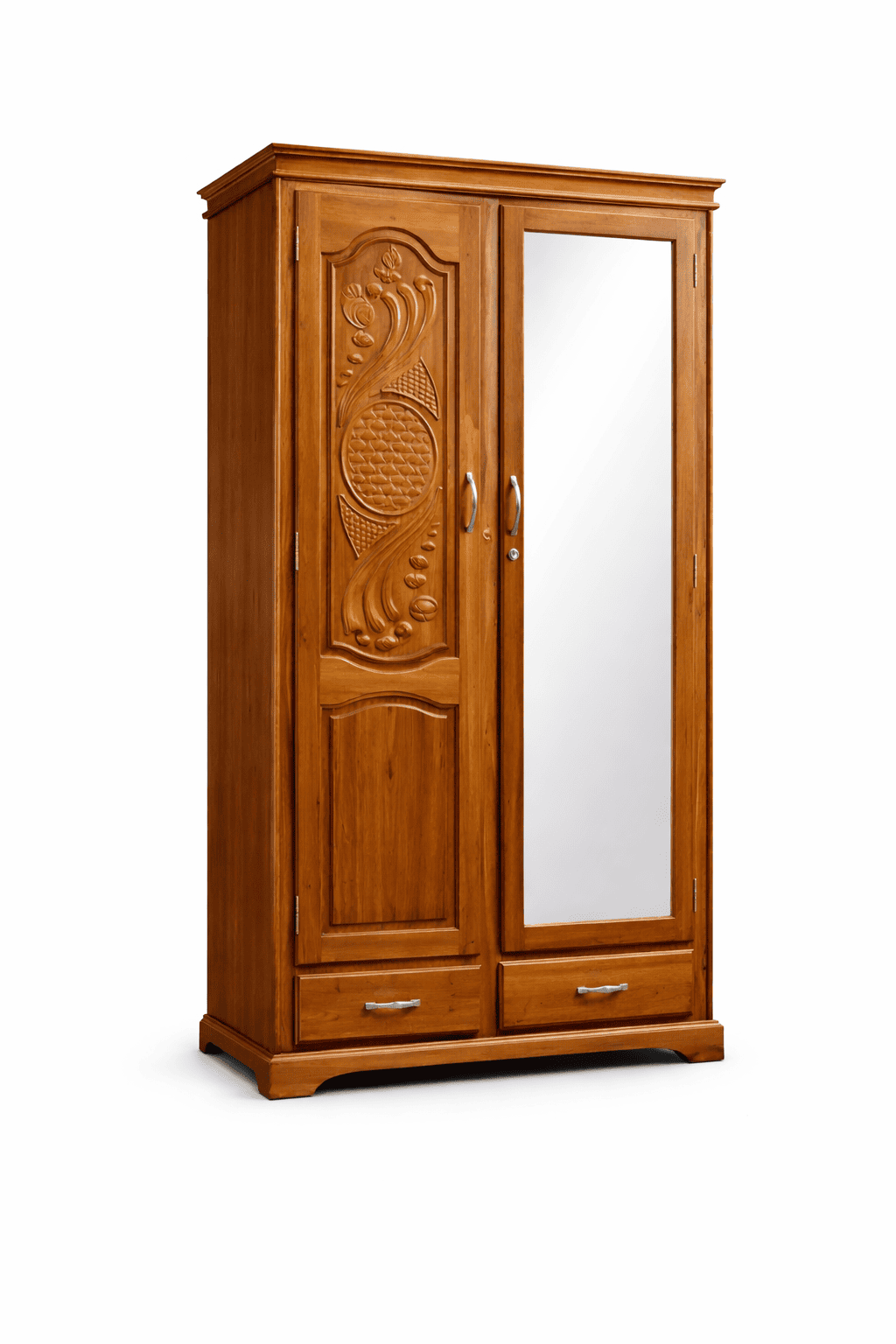 royal-teak-wood-2-door-wardrobe-with-mirror