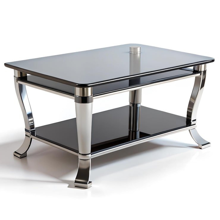 modern-glass-top-coffee-table-with-stainless-steel-frame