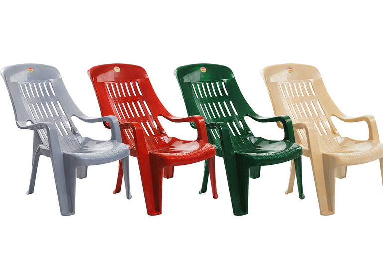 Plastic Chair Set Multiple Colors for Home and Outdoor Use
